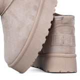 ICON Stivaletto Pelliccia Nabuk Beige IC04416SD