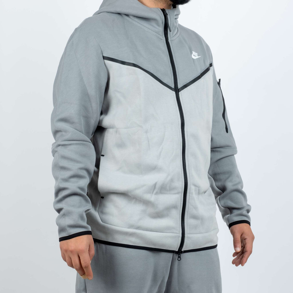 Nike Felpa Sportswear Tech Grigio