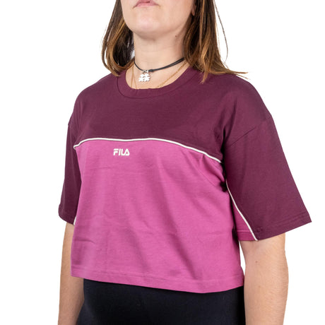 Fila T-shirt Crop Loobu Prugna Faw0908 - 43201