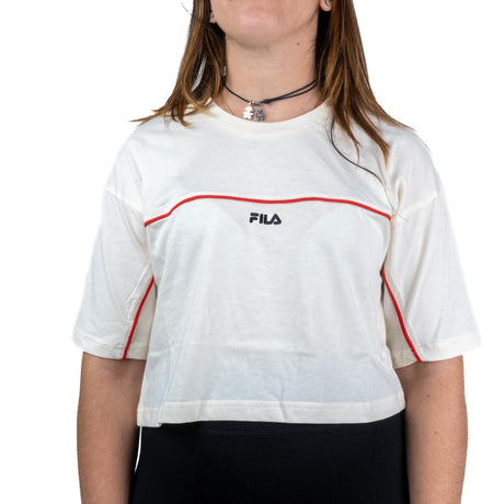 Fila T-shirt Crop Loobu Bianco Faw0908 - 10006