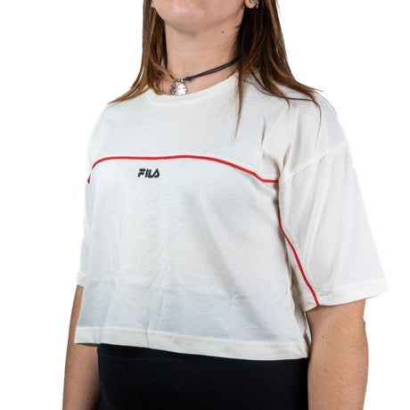 Fila T-shirt Crop Loobu Bianco Faw0908 - 10006