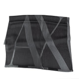 Armani Exchange Sciarpa Nera Logo Grande XW000883AF13399 F6036