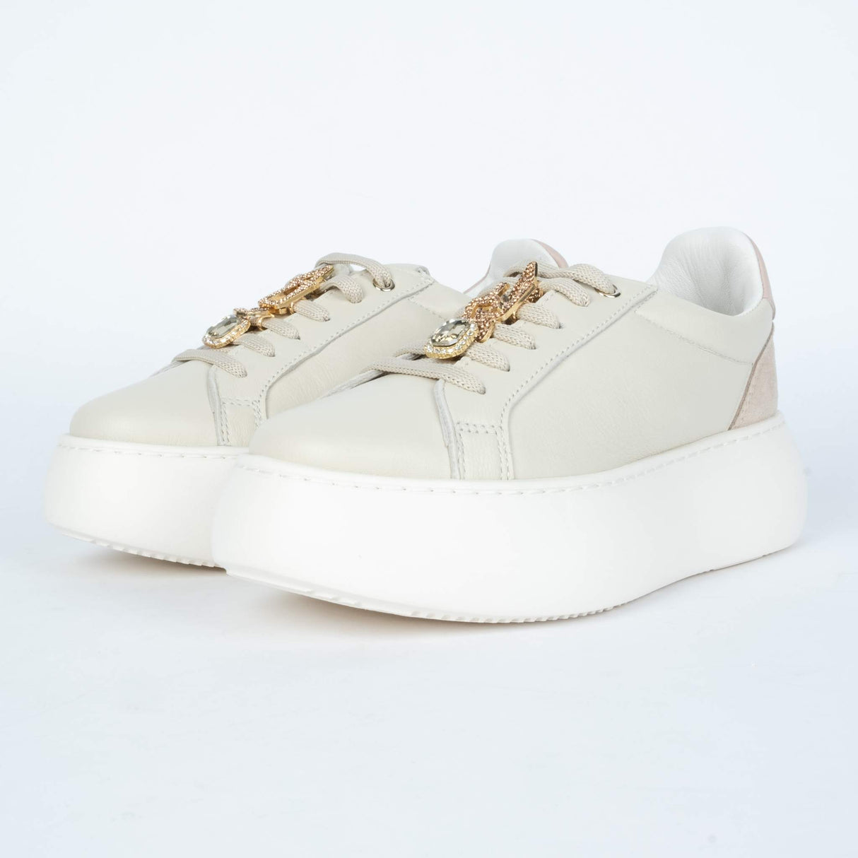 Paciotti 4us Sneakers platform Summer Beige/Rosa