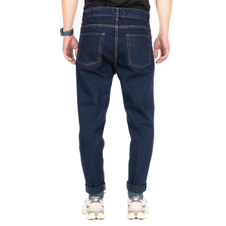 Jeans Capri Pitone 5 Tasche Scuro