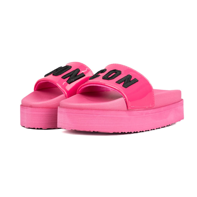 Icon Ciabatta Platform Fuxia/Nero IC03859