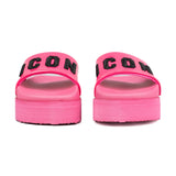 Icon Ciabatta Platform Fuxia/Nero IC03859