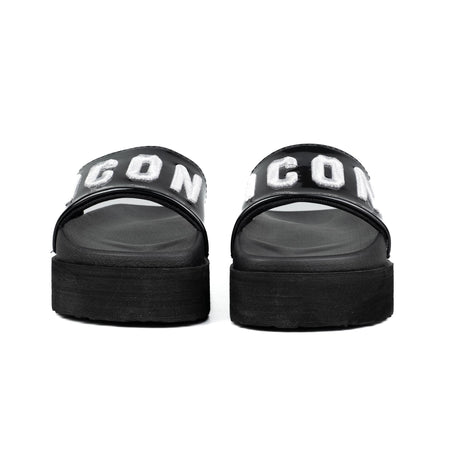 Icon Ciabatta Platform Nero/Argento IC03859