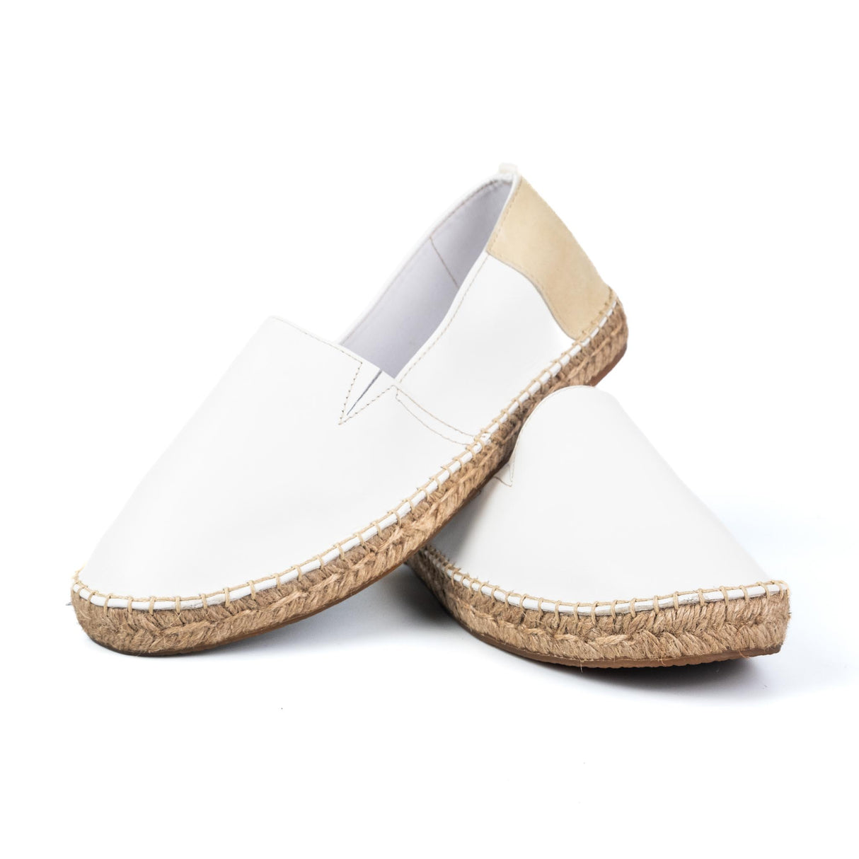 Espadrillas Lord Partenopei Pelle Bianca