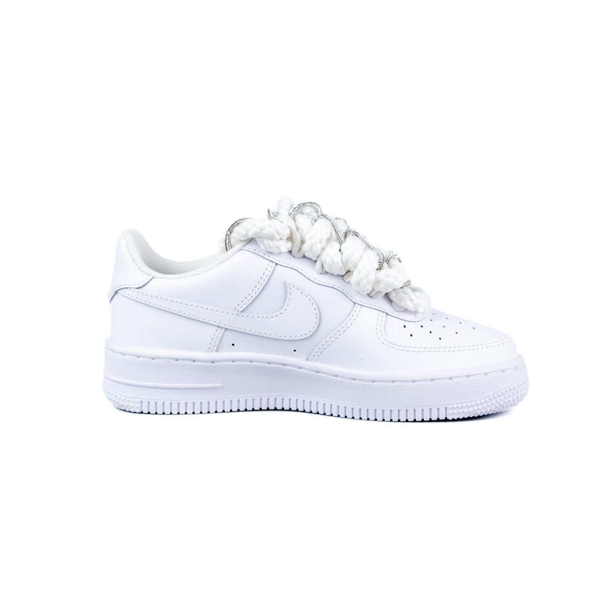 Nike Air Force 1 Bianco Corda /  Brillantini Argento Fv5951 111 - cw2288 111