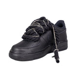 Nike Air Force 1 Low '07 Nero Corda Nera Brillantini Canna di Fucile Dh2920 001 - CW2288 001