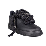 Nike Air Force 1 Low '07 Nero Corda Nera Brillantini Canna di Fucile Dh2920 001 - CW2288 001-DD8959 001