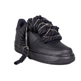 Nike Air Force 1 Low '07 Nero Corda Nera Brillantini Canna di Fucile Dh2920 001 - CW2288 001