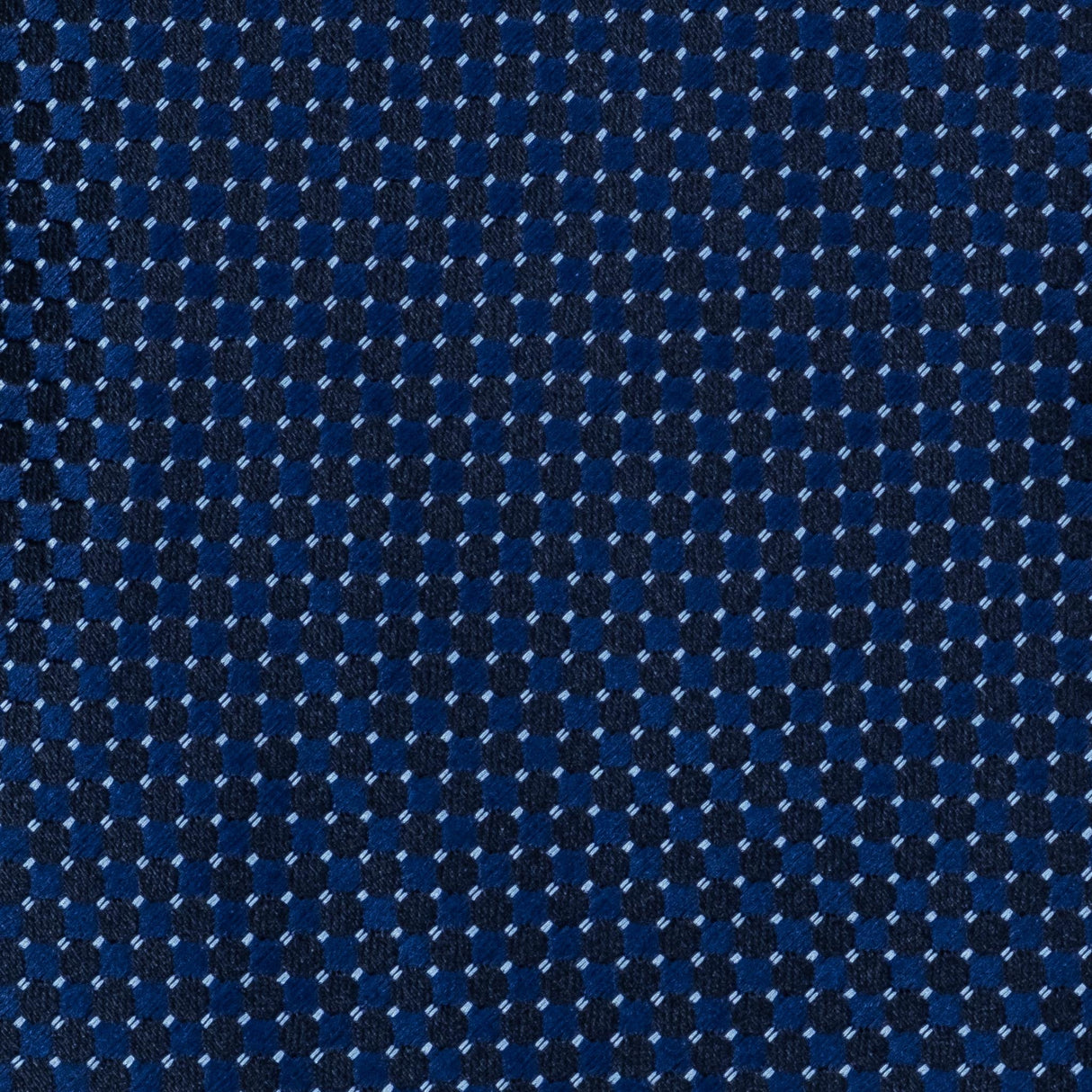 Cravatta In Seta Pallino Blu