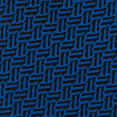 Cravatta In Seta Labirinto Blu/Royal