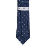 Cravatta In Seta Fiore Blu/Azzurro