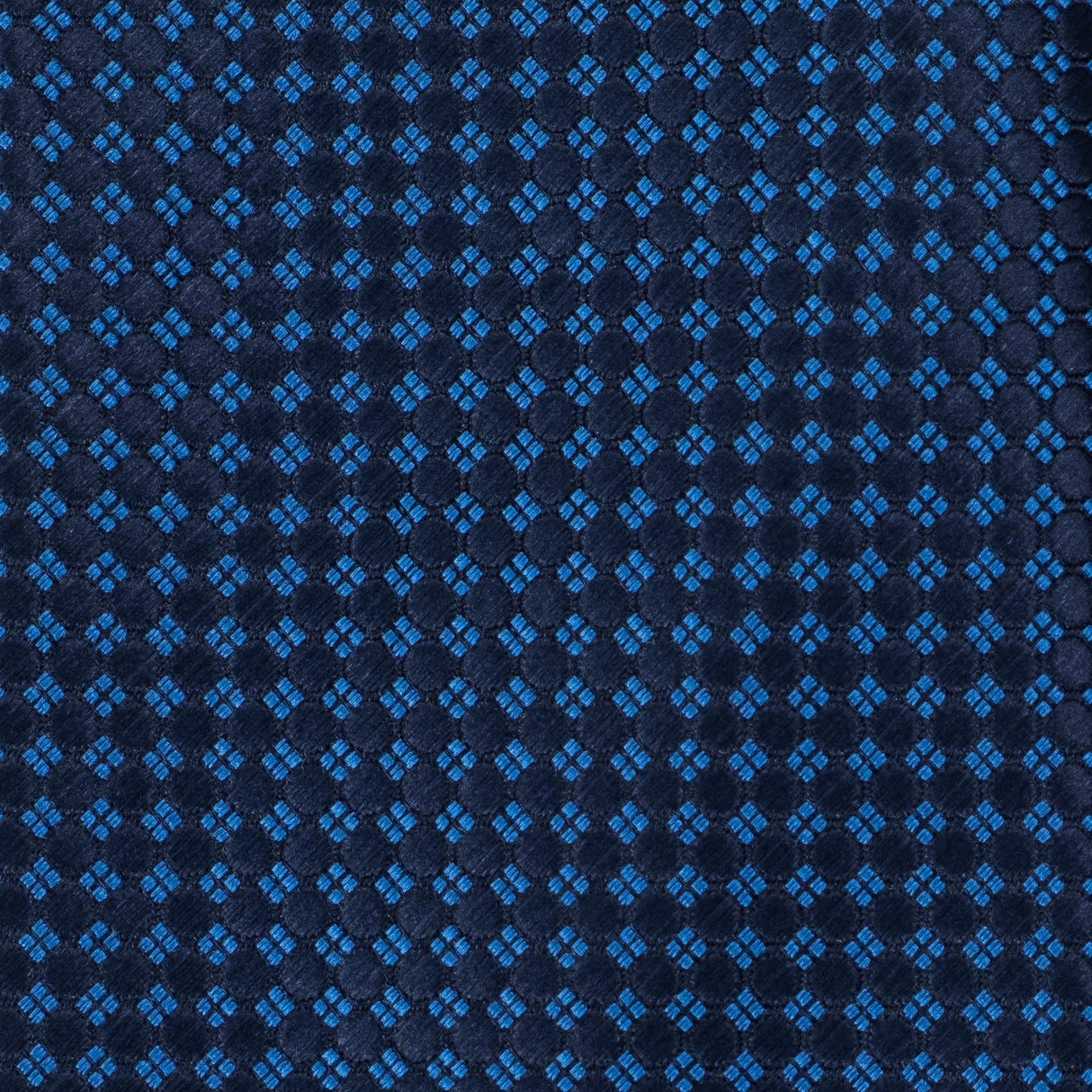 Cravatta In Seta Rombo Blu/Royal