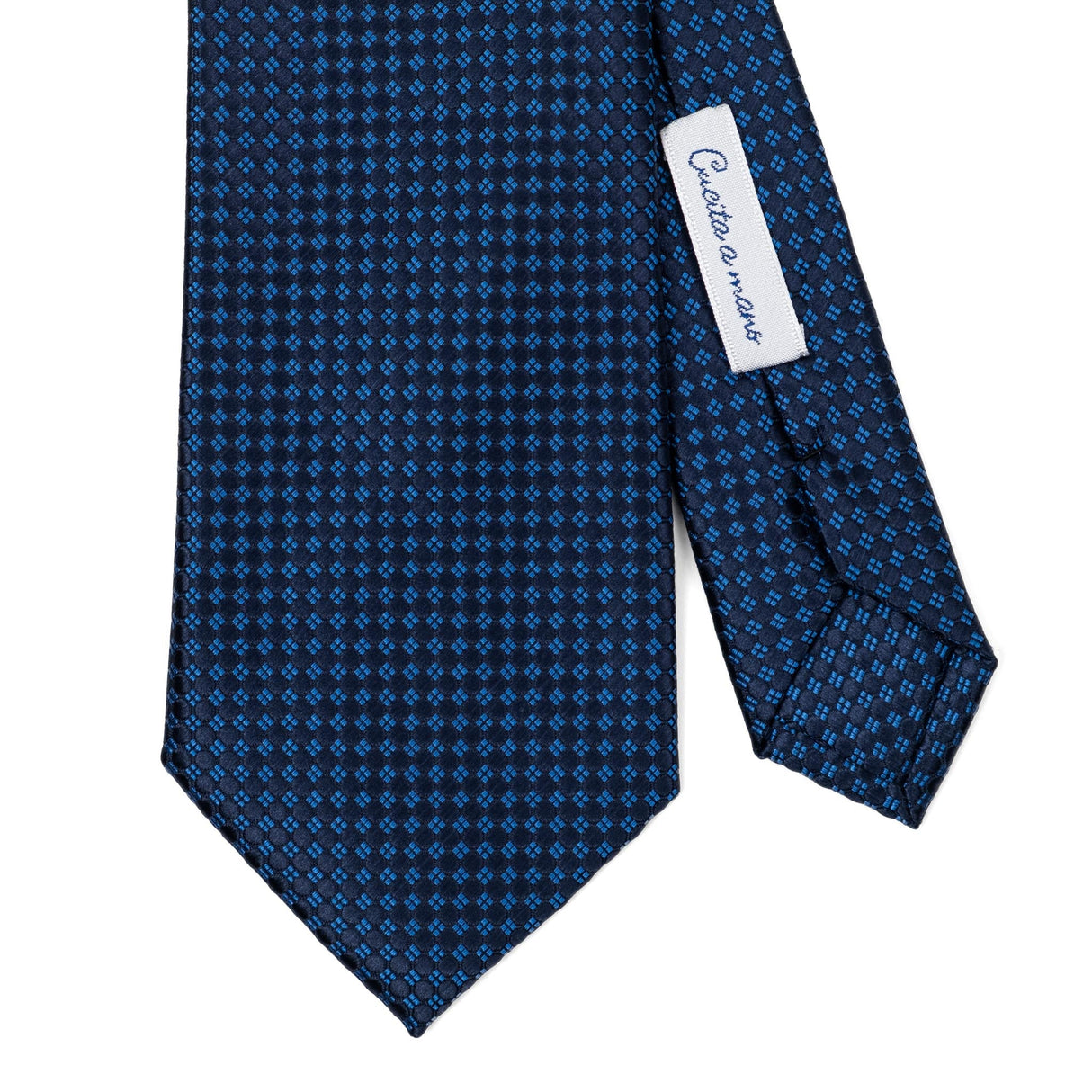Cravatta In Seta Rombo Blu/Royal