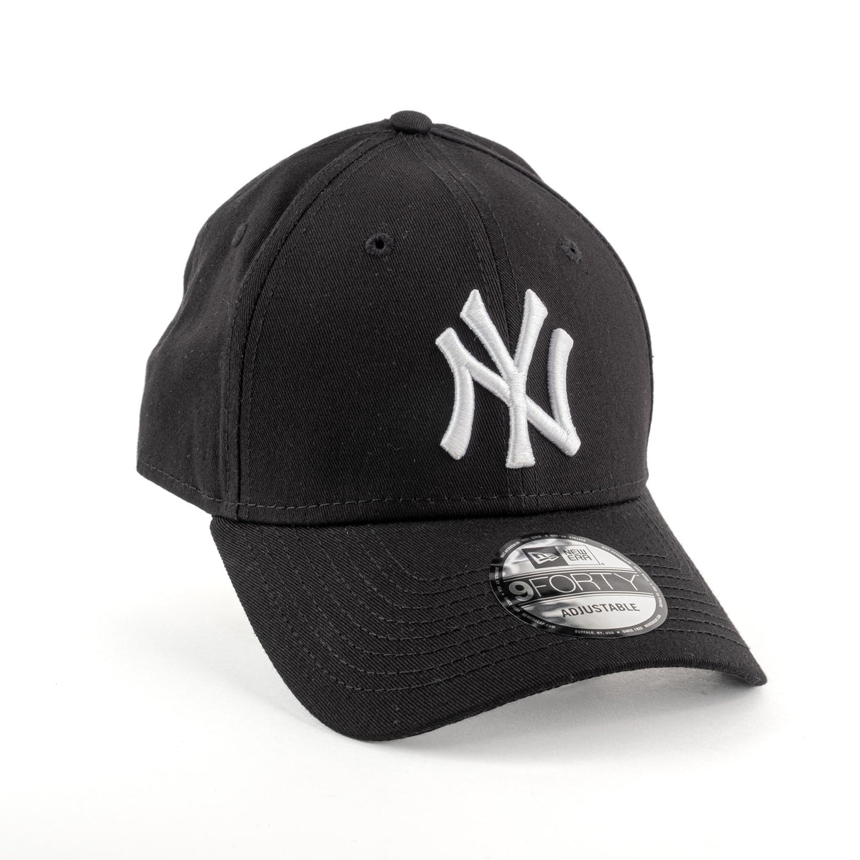 New Era Cappello New York Yankees Nero Logo Bianco