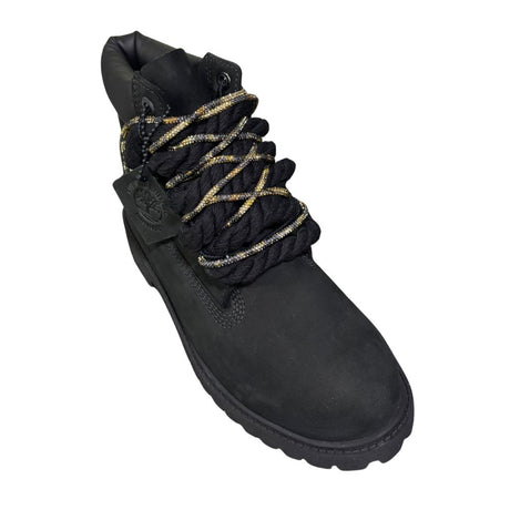 Timberland Stivaletto Stringato Nero Corda Brillantini Leopardo 0129070011