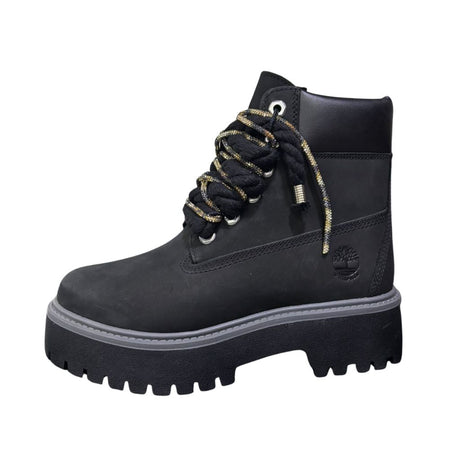 Timberland Stivaletto Platform Stone Street Nero Corda Brillantinio Leopardo TB1A5RHJ 015