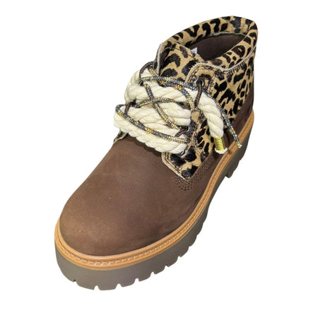 Timberland Stivaletto Platform Stone Street Marrone Corda e Brillantino Leopardo TB0A43RR EM5