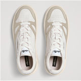 Sneakers unisex Ellesse LS914 in pelle e suede color beige con lacci coordinati e logo Ellesse sulla linguetta