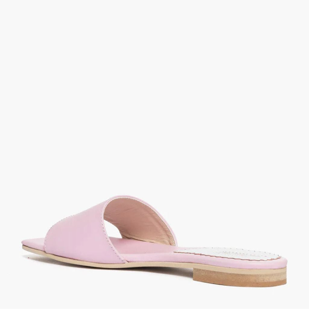 Ciabatta da donna Gagliotta in pelle liscia rosa