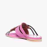Ciabatta flat Gagliotta in camoscio rosa