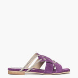 Ciabatta flat Gagliotta in camoscio viola