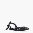 Sandalo flat Gagliotta in pelle nera