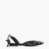 Sandalo flat Gagliotta in pelle nera