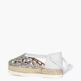 Espadrillas Gagliotta in glitter argento