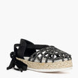 Espadrillas Gagliotta in glitter nero