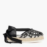 Espadrillas Gagliotta in glitter nero