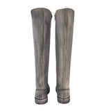 Sneaker boot cuissarde bianco vintage con cerniera interna
