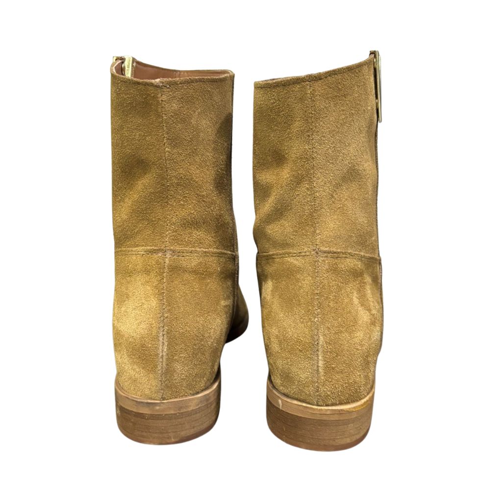 Stivaletto in camoscio cuoio Gagliotta Roma V80 con rialzo interno