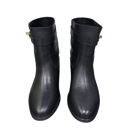 Stivaletto nero Gagliotta Roma con rialzo interno