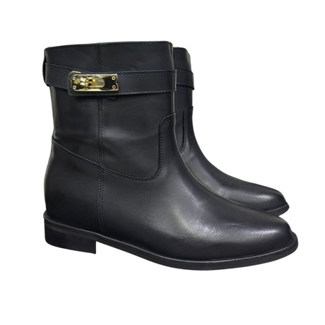 Stivaletto nero Gagliotta Roma con rialzo interno