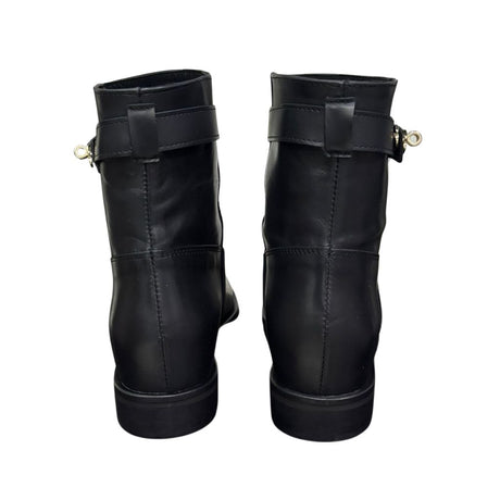 Stivaletto nero Gagliotta Roma con rialzo interno