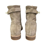 Stivaletto taupe in camoscio Gagliotta Roma con rialzo interno