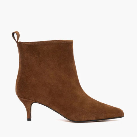 Tronchetto in camoscio cuoio Gagliotta 2501 senza zip,