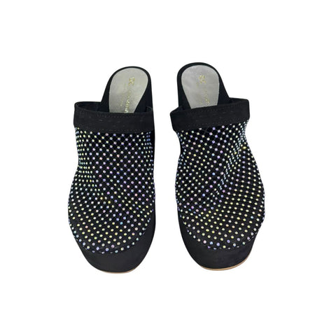 Sabot Gagliotta in camoscio nero con rete
