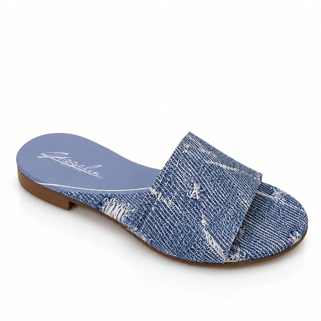 Sandalo Gioselin fantasia effetto denim