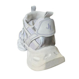 Sneaker Jammers chunky in camoscio ghiaccio, pelle bianca