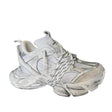 Sneaker Jammers chunky in camoscio ghiaccio e argento