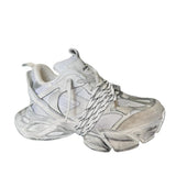 Sneaker Jammers chunky in camoscio ghiaccio e argento