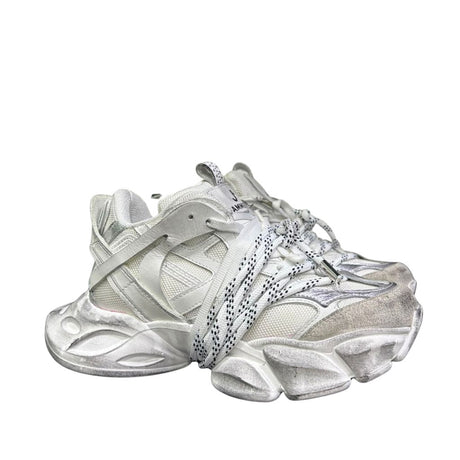 Sneaker Jammers chunky in camoscio ghiaccio e argento