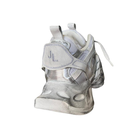 Sneaker Jammers chunky in camoscio ghiaccio e argento