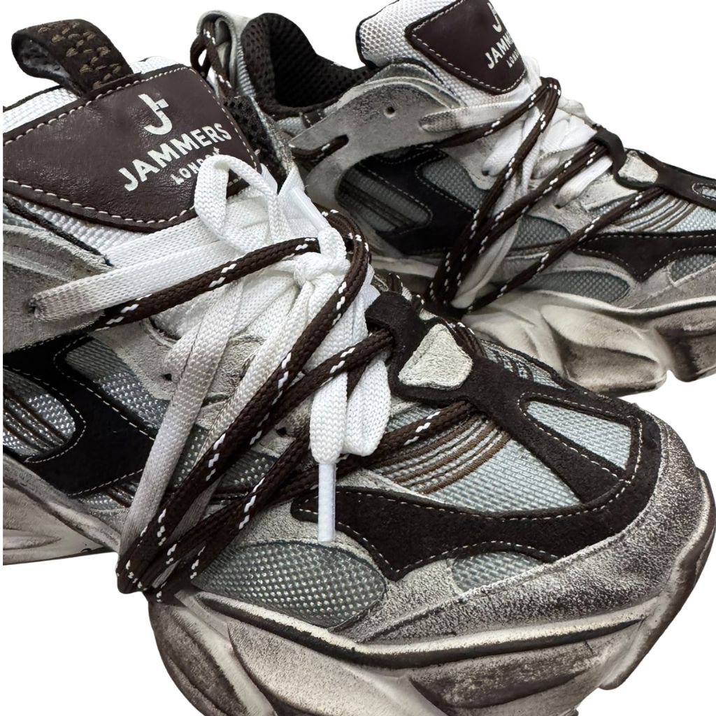 Sneaker Jammers London brown vintage con doppia lacca