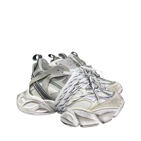 Sneaker Jammers London chunky in camoscio ghiaccio e argento